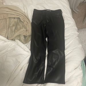 Zara leather pants